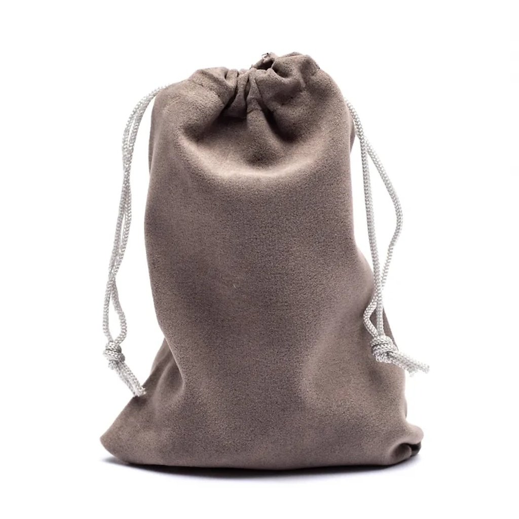 Sac cadeau velours gris S | 10x14cm