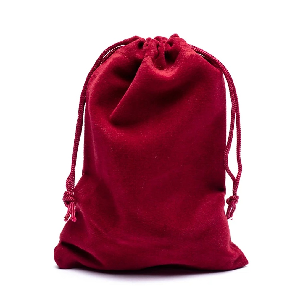 Sac cadeau velours bordeaux S | 10x14cm