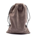 Sac cadeau velours gris M | 13x18cm