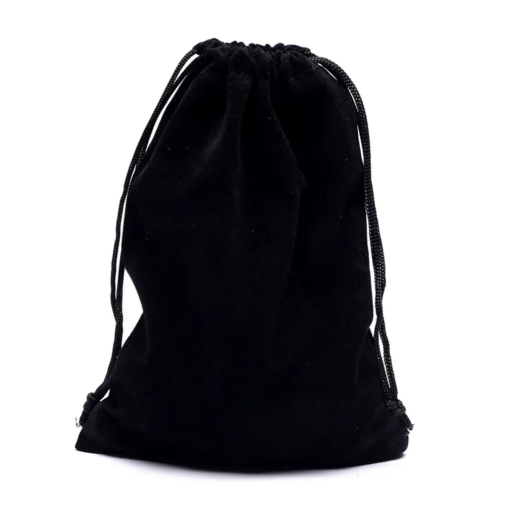 Sac cadeau velours noir M | 13x18cm
