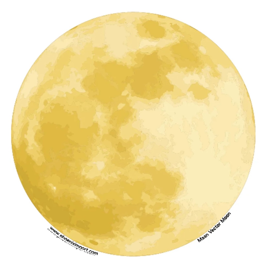 Adhésif verre/fenêtre Pleine Lune | 11.7cm