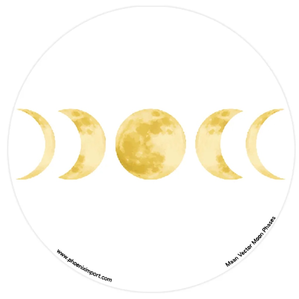 Adhésif verre/fenêtre Phases de Lune | 11.7cm