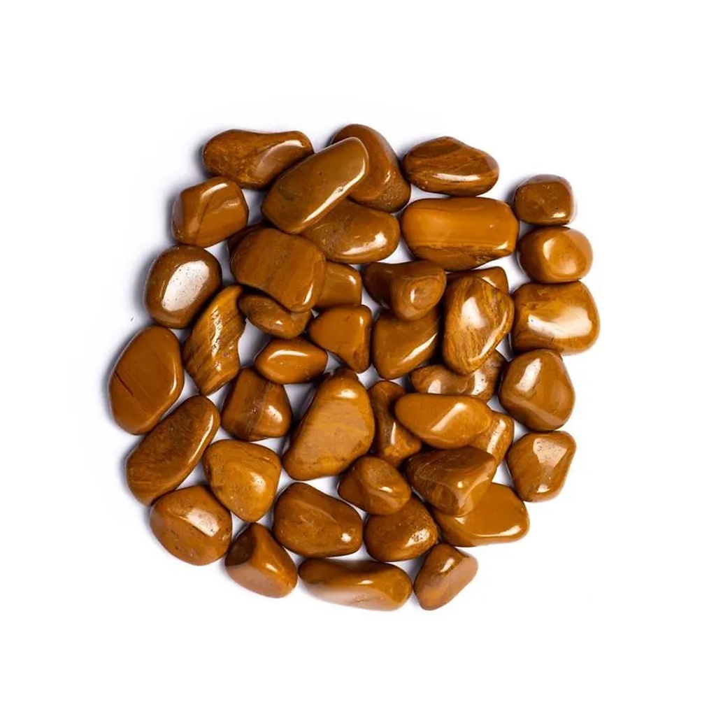 Jaspe jaune pierre polie de qualité A | ±2-4cm; ±1000g