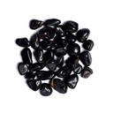 Onyx noir pierre polie de qualité A | ± 1000g; ± 3-4cm