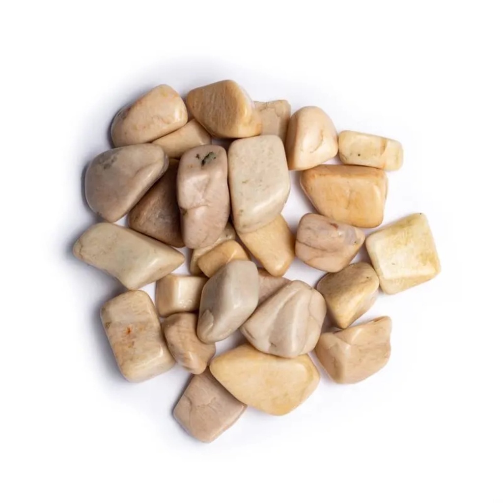 Feldspath pierre polie de qualité A -- ± 1000g; ±3-4cm