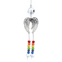 Ailes d'ange avec décoration de cristaux | 30 cm