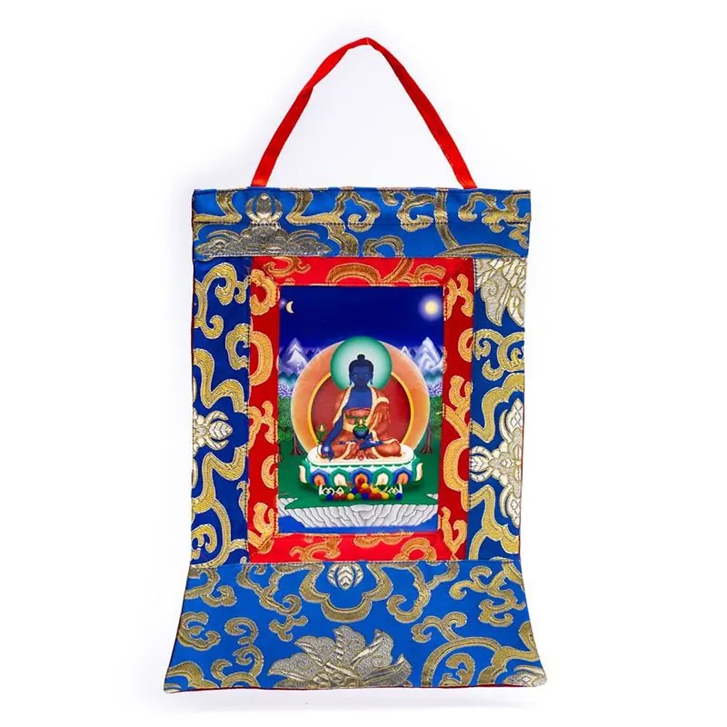 Bouddha de médecineThangka imprimée | 29x20cm