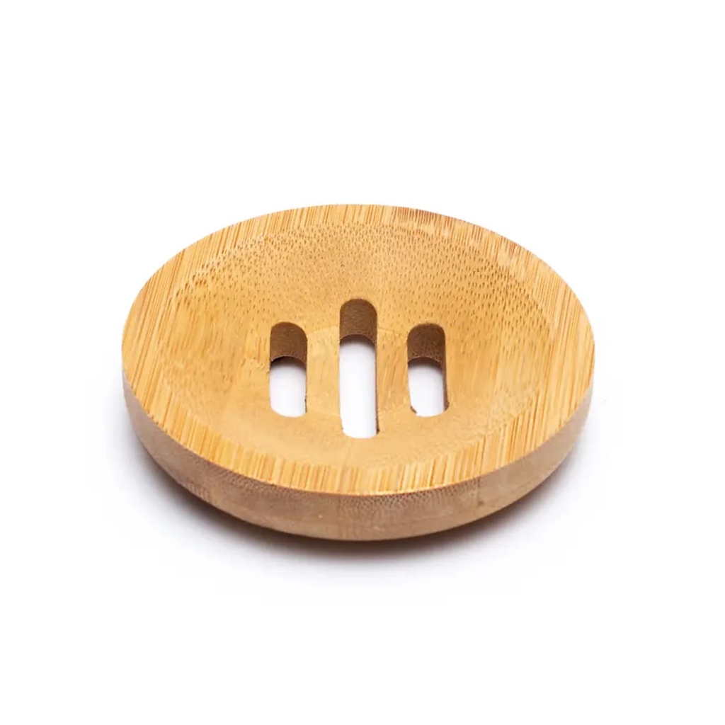 Porte-savon rond en bambou | 8cm