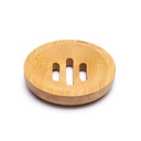 Porte-savon rond en bambou | 8cm