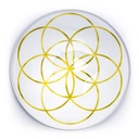 Aiman décoration Graine de Vie couleur or | 4 cm