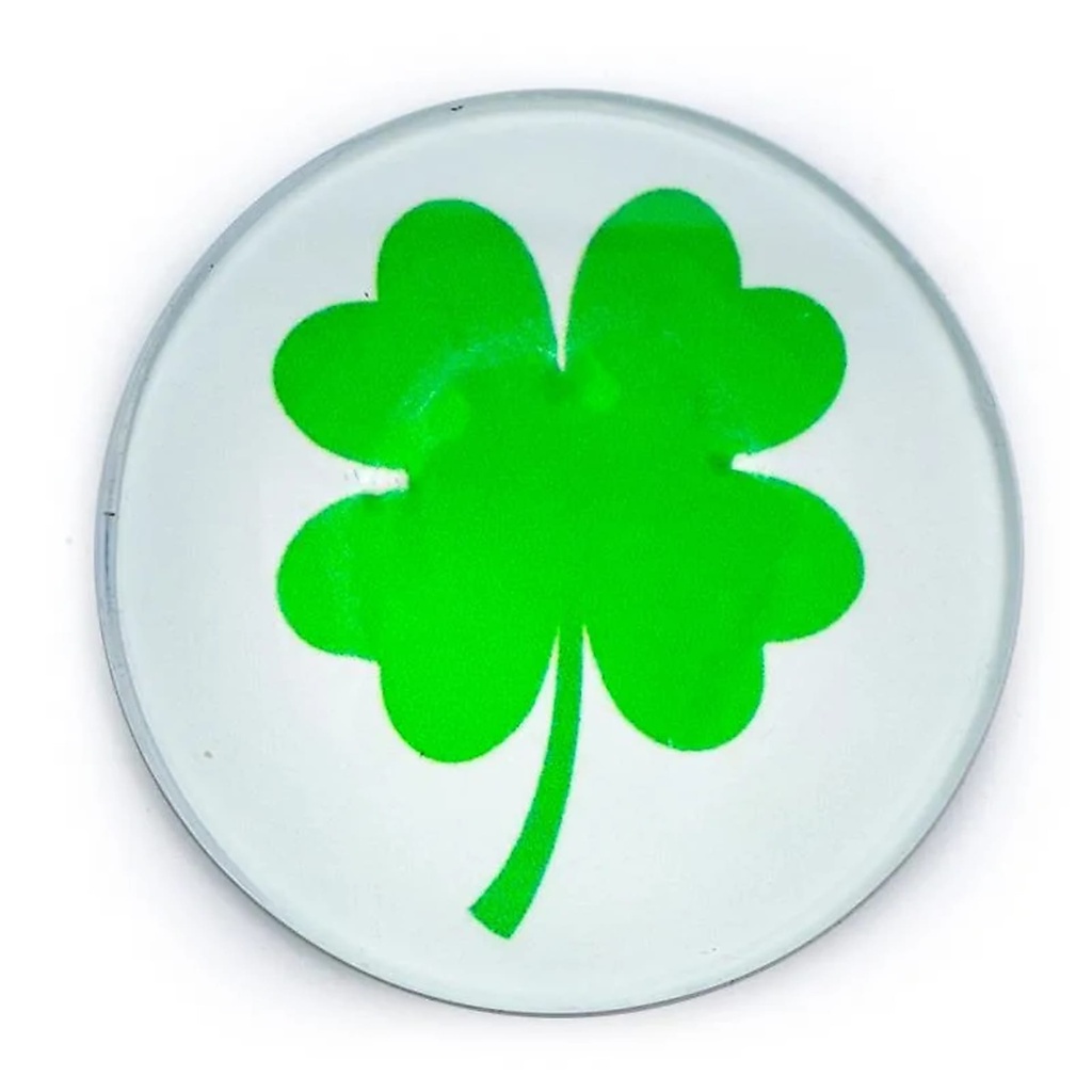 [8720512972344] Aimant décoration Trèfle à 4 feuilles vert | 4 cm