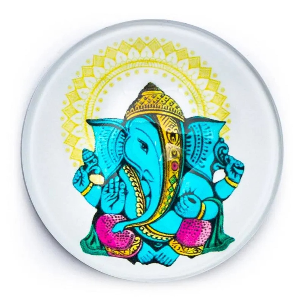 Aimant décoration Ganesh coloré -- 4 cm