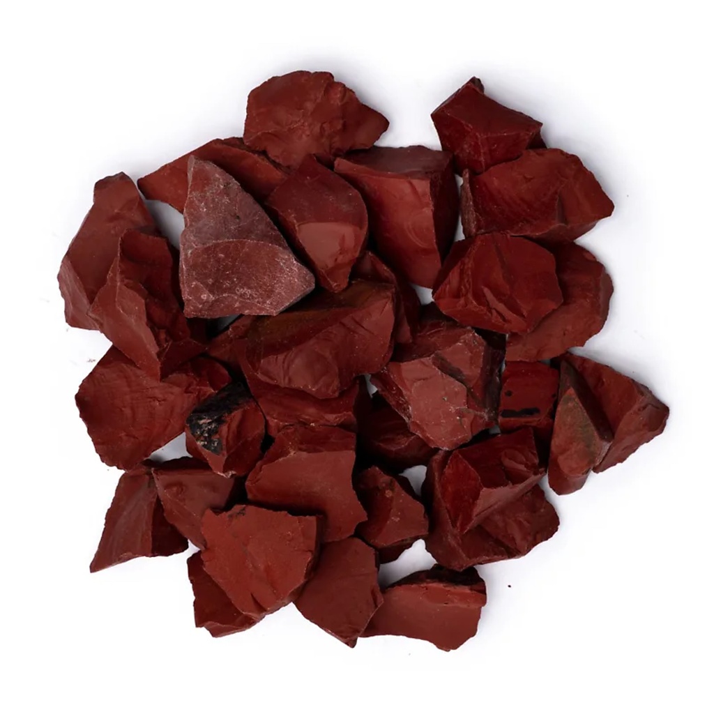 Jaspe rouge brut | ±1000g; ±3-6cm