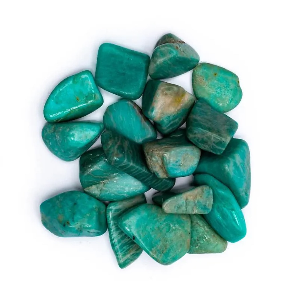 Amazonite polie qualité A | ±2-4 cm; ±500 g