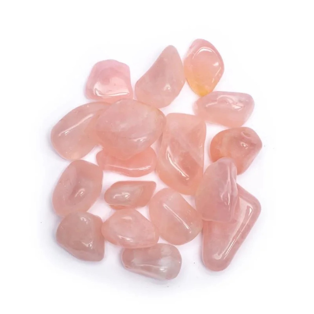Quartz rose poli qualité AA | ±2x3 cm; ±500 g