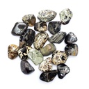 Jaspe à feuilles d'argent pierres roulées A | ±500 g; ±3-4 cm