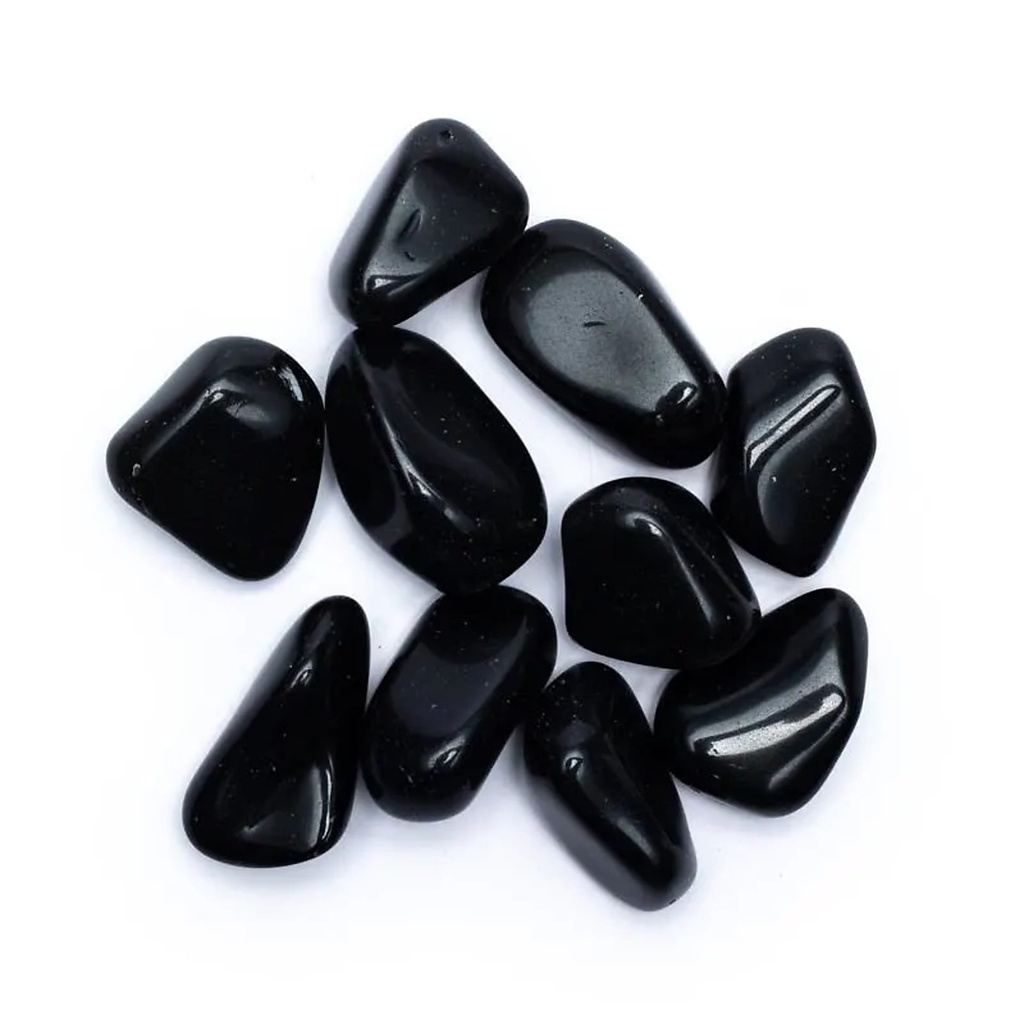 Obsidienne arc-en-ciel pierres roulées A | ± 250g; ± 4-5 cm