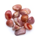 Agate abricot pierres roulées qualité A | ±250g; ±4-5cm