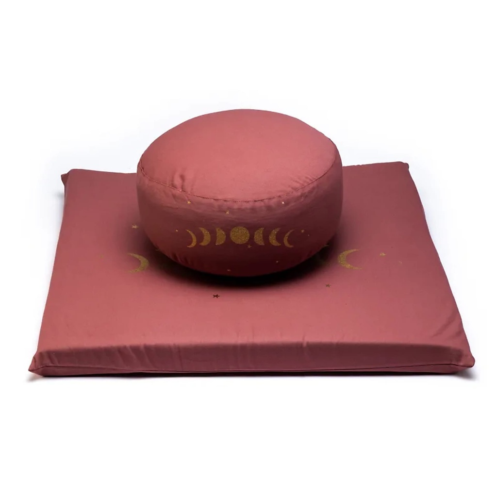 SET de méditation phases luneaires coton BIO (OCS) | 65x65x5cm; ±2500g