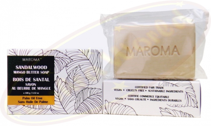 Maroma Savon beurre de mangue Santal Comm. équitable