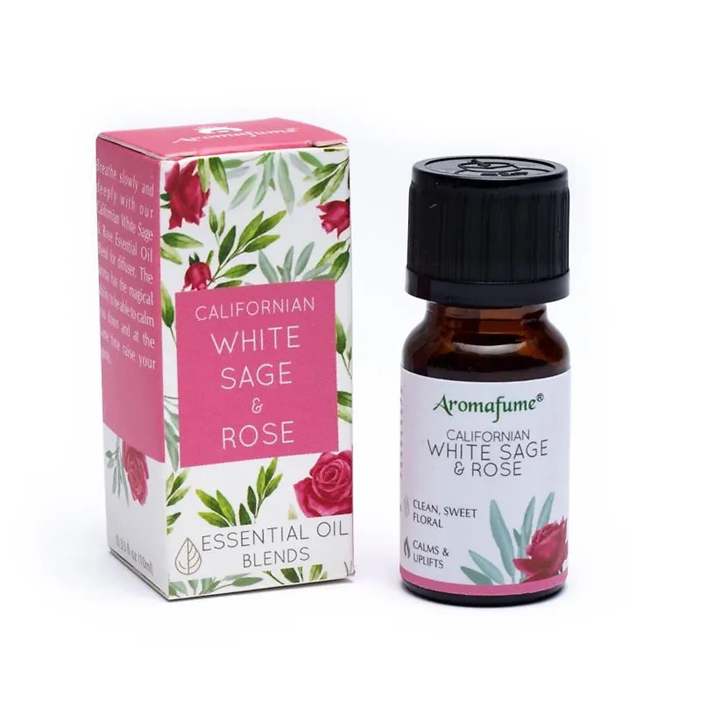Mélange huiles essentielles Sauge blanche /Rose | 10 ml
