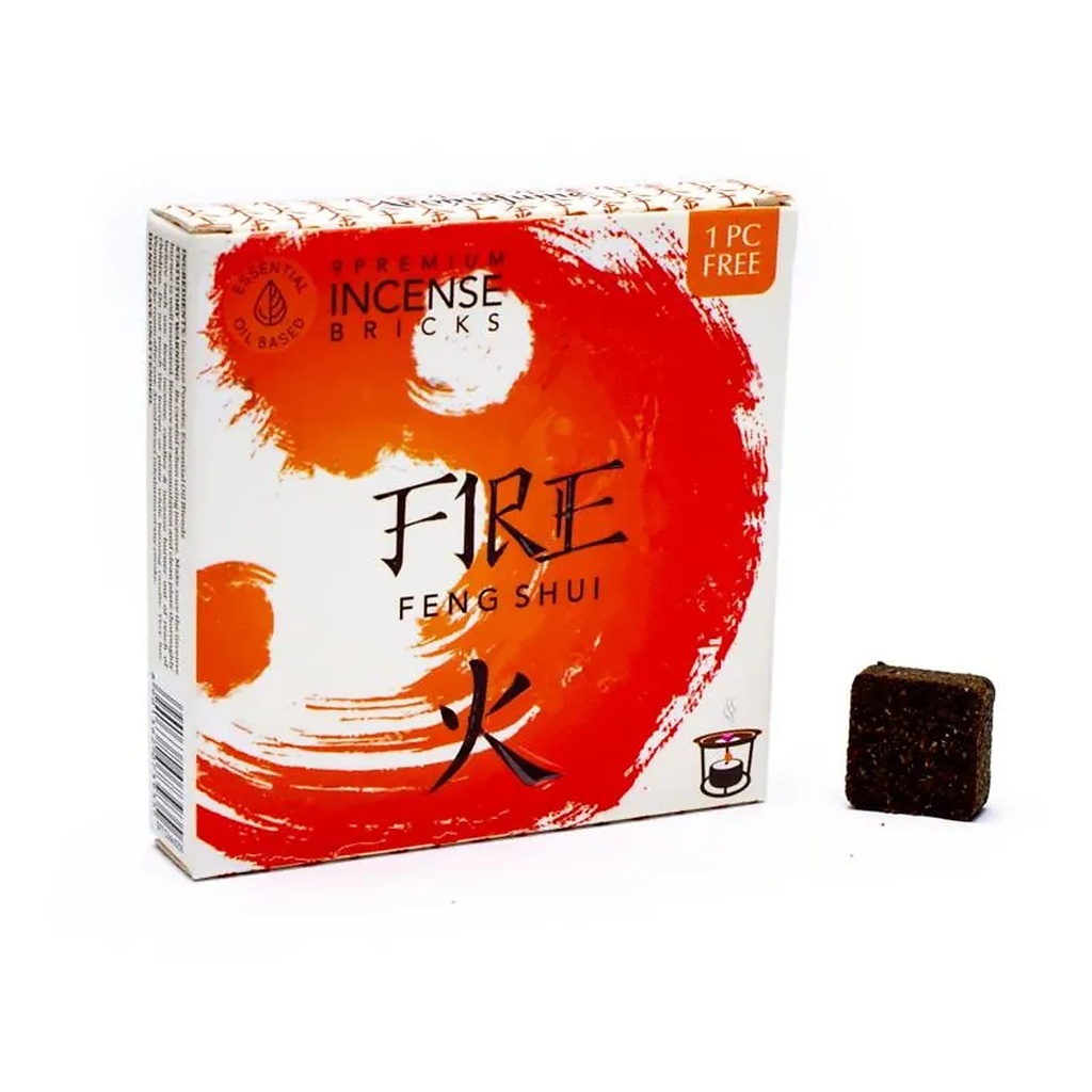 Aromafume Briques d'encens Feng Shui Feu| 40g