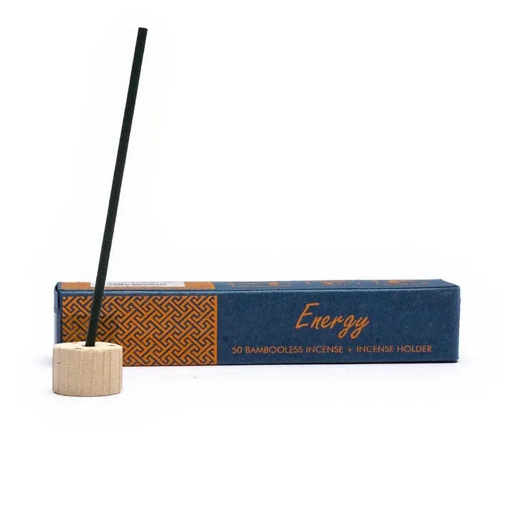 Encens aux herbes sans bambou avec support Energy | 34 g