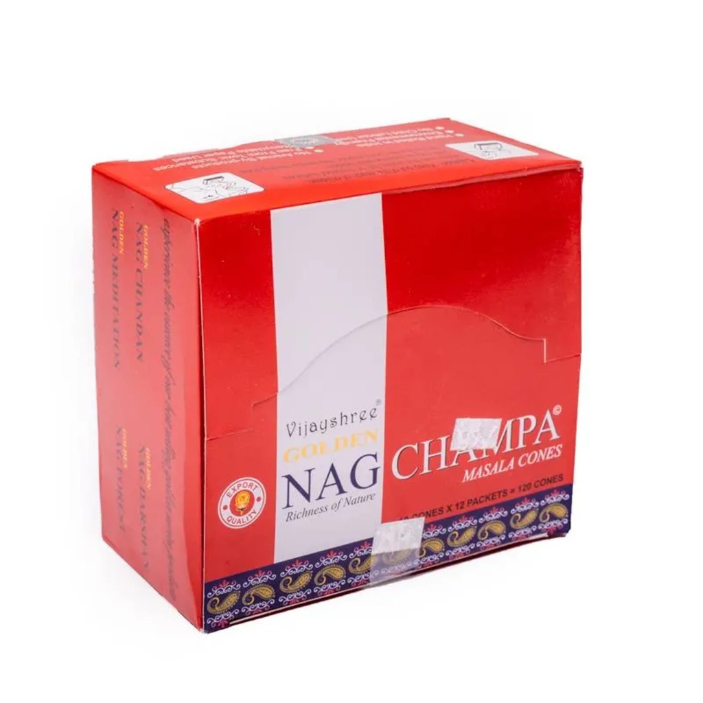 Cônes d'encens Golden Nag Champa masala -- 20 g