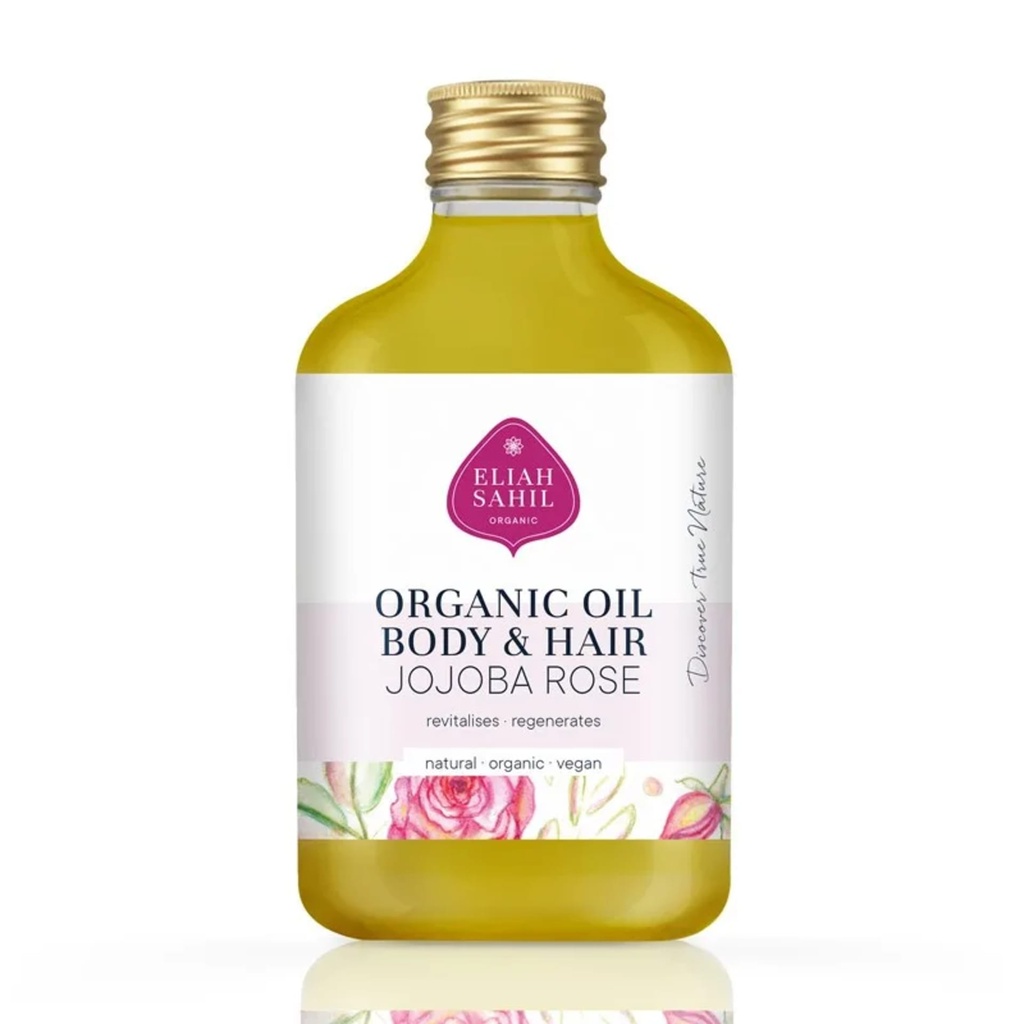 Huile Corps & Cheveux Jojoba Rose Bio Eliah Sahil -- 100 ml