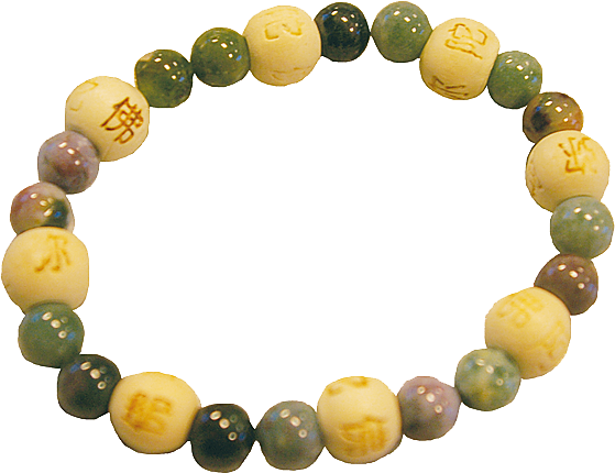 Bracelet Agate Multicolore Perles rondes 8 mm et Perles bois 1 cm