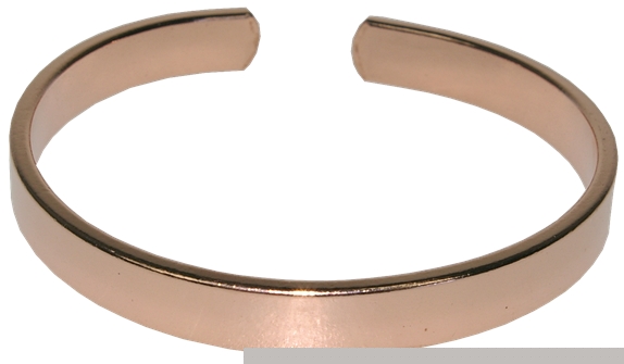 Bracelet cuivre Forme jonc plat Grand modèle