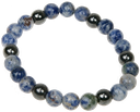 Bracelet Sodalite et Hématite Perles rondes 8 mm