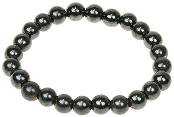 Bracelet Hématite Perles rondes 8 mm