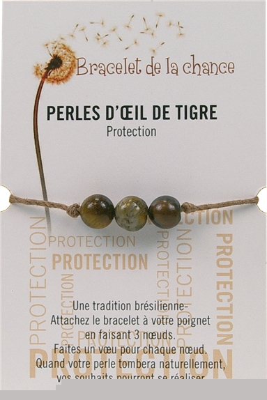 Bracelet de la chance - Perles d'Oeil de Tigre