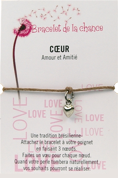 Bracelet de la chance - Coeur