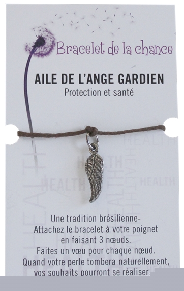 Bracelet de la chance - Aile de l'ange gardien