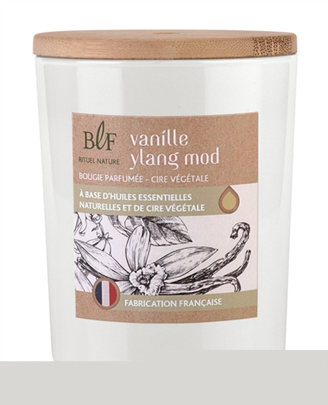 Bougie parfumée en Cire végétale Vanille Ylang