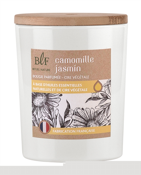 Bougie parfumée en Cire végétale Camomille Jasmin