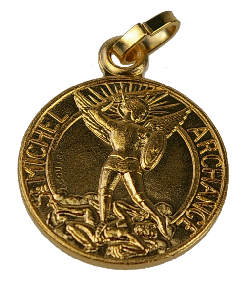 Médaille St Michel - Métal Doré