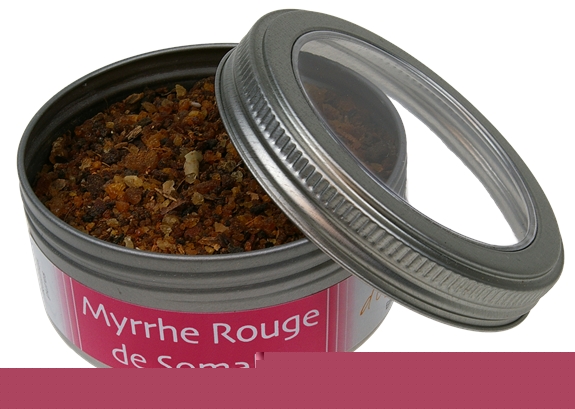 Encens Myrrhe Rouge de Somalie Résine naturelle Boîte 100 g