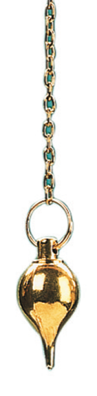 Pendule Goutte Métal Doré