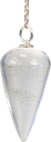 Pendule Goutte en Quartz Naturel