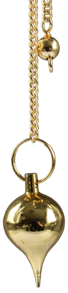[3660341051849] Pendule Goutte Métal Doré - 20 Gr