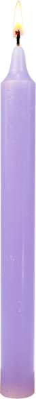 Bougie Teintée Masse - Coloris Lilas