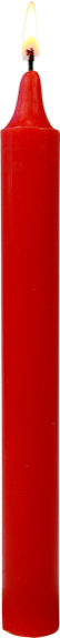 Bougie Teintée Masse - Coloris Rouge Vif