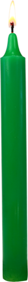 Bougie Teintée Masse - Coloris Vert Vif
