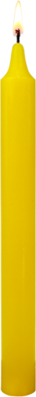 Bougie Teintée Masse - Coloris Jaune Vif