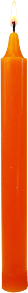 Bougie Teintée Masse - Coloris Orange