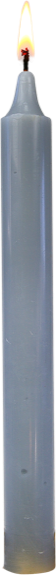 Bougie Teintée Masse - Coloris Gris