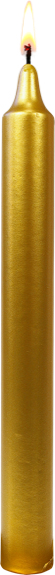 Bougie Teintée - Coloris Or